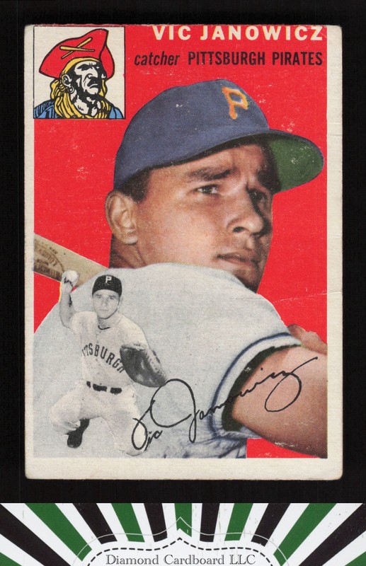 1954 Topps #16 Vic Janowicz VGEX g, front