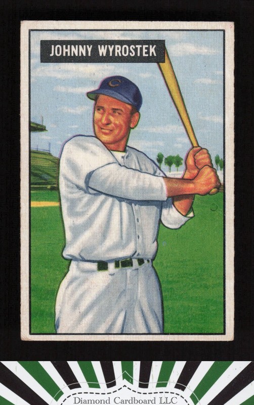 1951 Bowman #107 Johnny Wyrostek VGEX+ [CENTERED], front