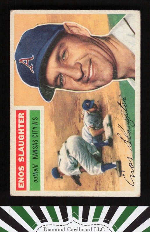 1956 Topps #109 Enos Slaughter VG+ s, front