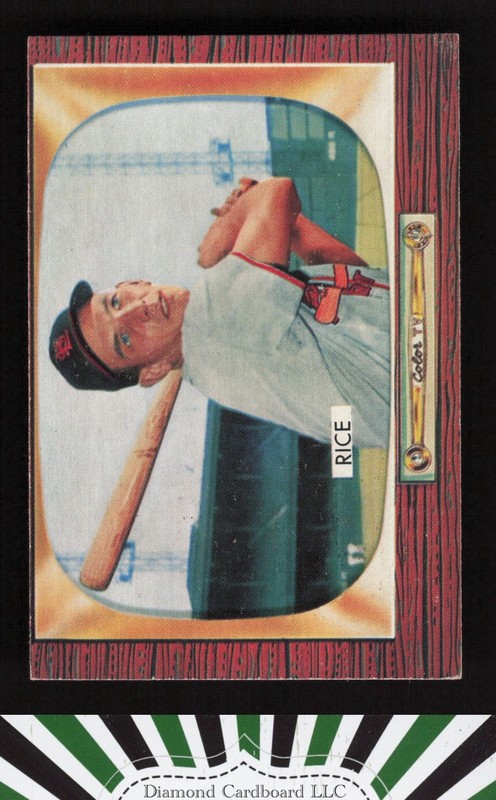 1955 Bowman #106 Del Rice VGEX, front