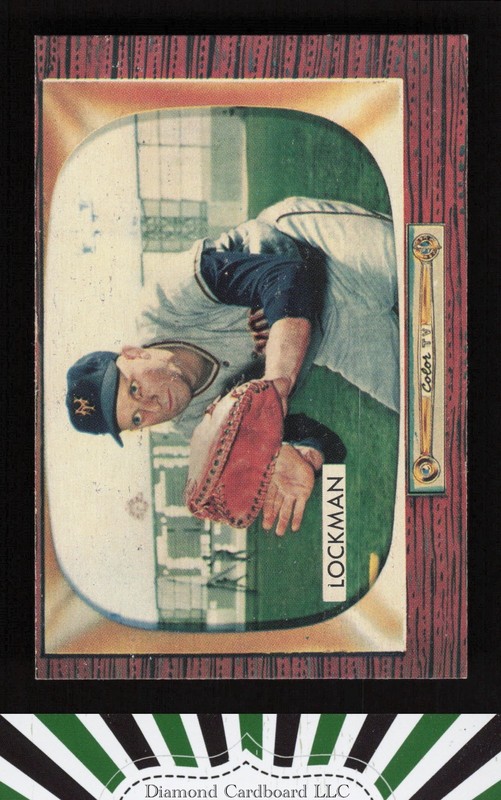 1955 Bowman #219 Whitey Lockman EX, front