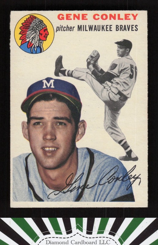 1954 Topps #59 Gene Conley EX h, front