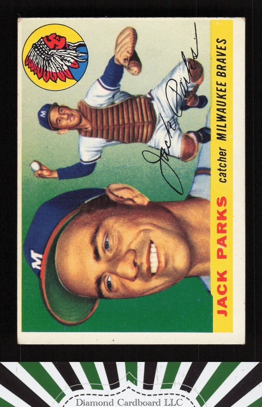 1955 Topps #23 Jack Parks VGEX q, front