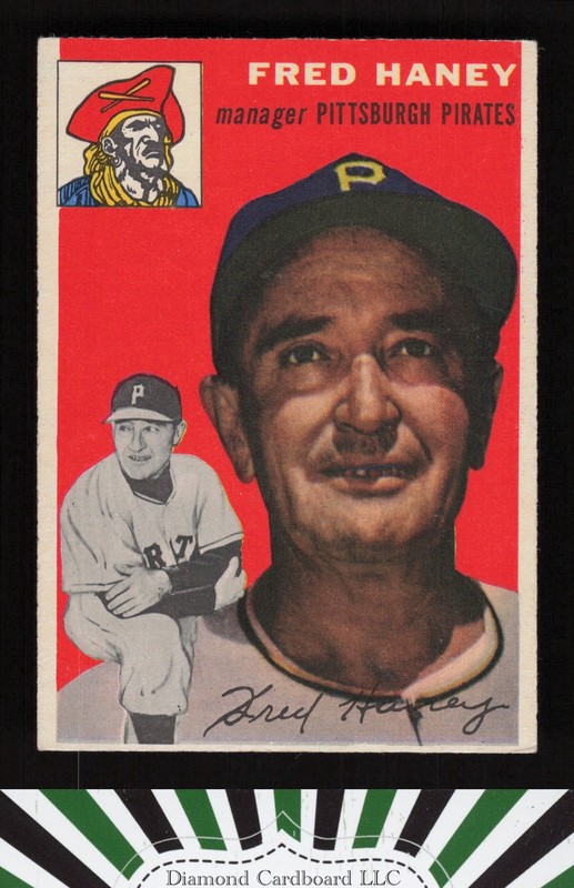 1954 Topps #75 Fred Haney VGEX k, front