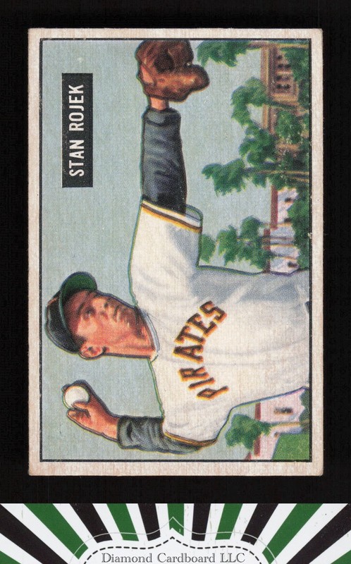 1951 Bowman #166 Stan Rojek VGEX+, front