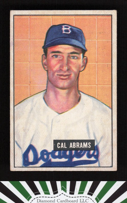 1951 Bowman #152 Cal Abrams VGEX, front