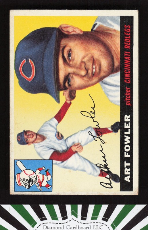 1955 Topps #3 Art Fowler VG+ k, front