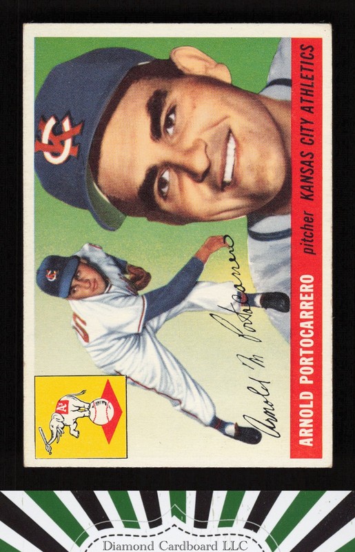 1955 Topps #77 Arnold Portocarrero EX k, front