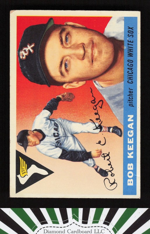 1955 Topps #10 Bob Keegan VG b, front