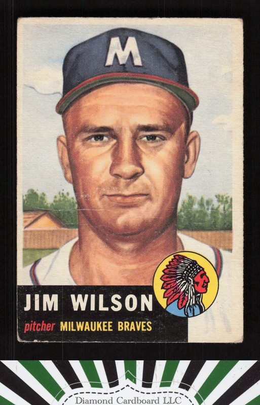 1953 Topps #208 Jim Wilson FR e, front