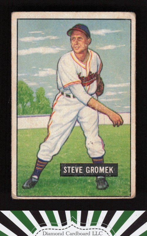 1951 Bowman #115 Steve Gromek GD, front
