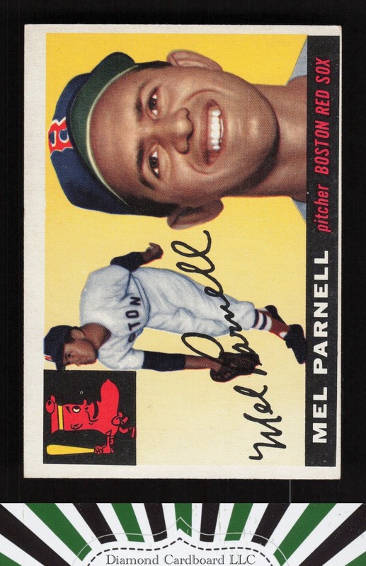 1955 Topps #140 Mel Parnell VGEX g, front