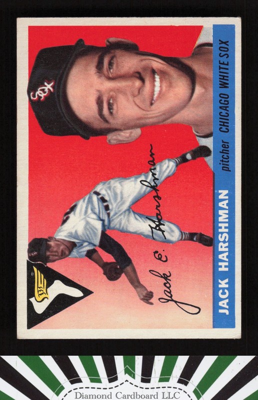 1955 Topps #104 Jack Harshman VGEX d, front