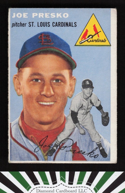 1954 Topps #135 Joe Presko VGEX l, front