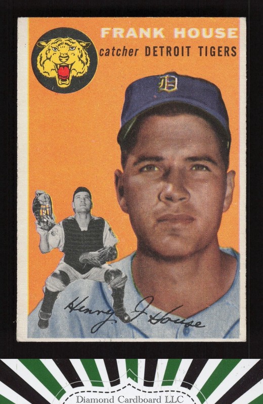 1954 Topps #163 Frank House VGEX m, front