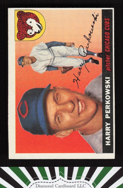 1955 Topps #184 Harry Perkowski VGEX l, front