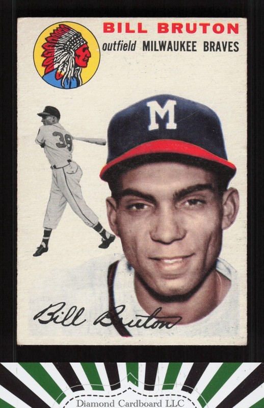 1954 Topps #109 Bill Bruton VGEX f, front