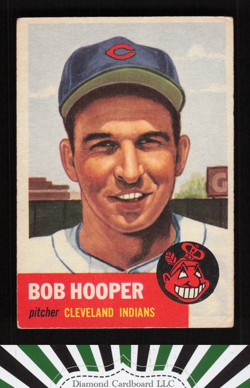 1953 Topps #84 Bob Hooper VG b, front