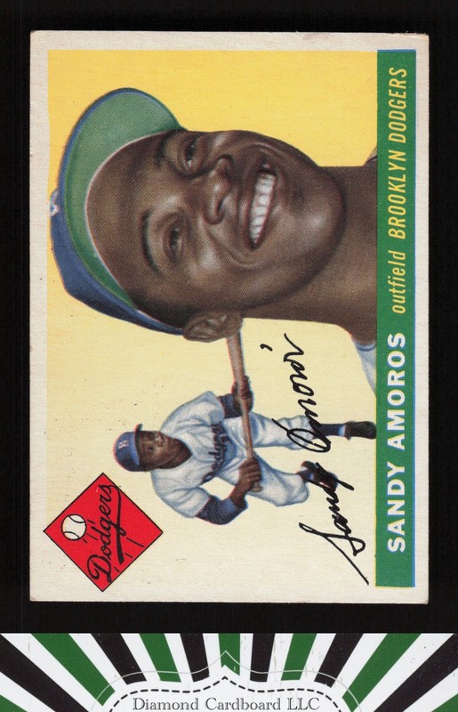 1955 Topps #75 Sandy Amoros VGEX [GOOD CENTERING] d, front