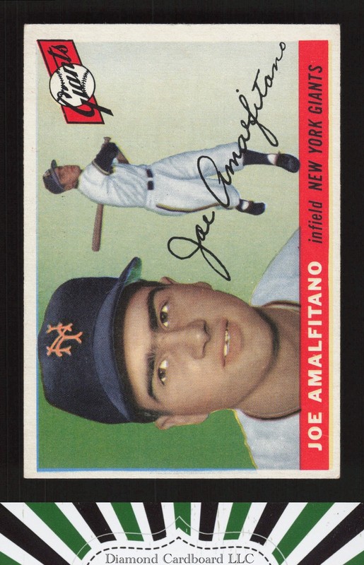 1955 Topps #144 Joe Amalfitano EX l, front