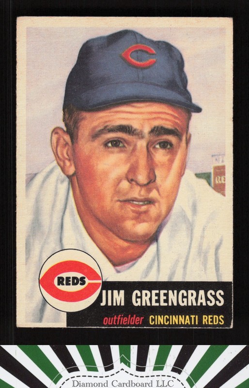 1953 Topps #209 Jim Greengrass VG+ h, front