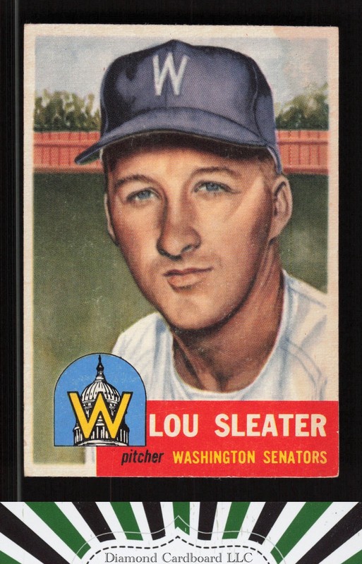 1953 Topps #224 Lou Sleater EX (ST) e, front