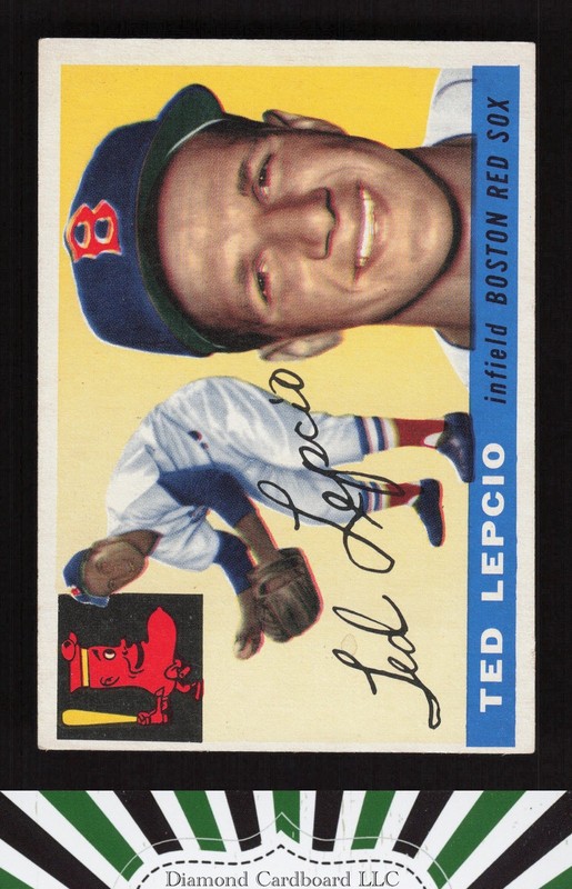1955 Topps #128 Ted Lepcio VGEX+ i, front