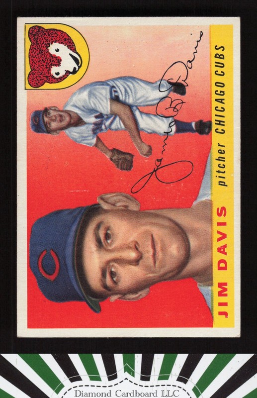 1955 Topps #68 Jim Davis VGEX j, front