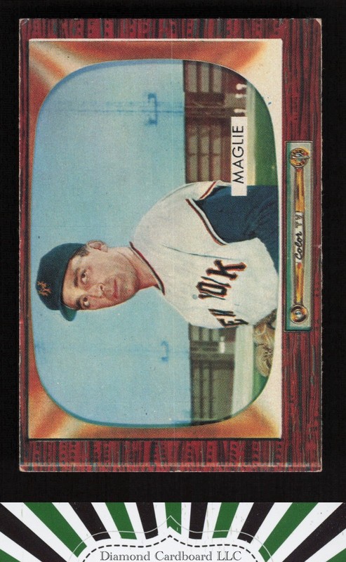 1955 Bowman #95 Sal Maglie VGEX, front