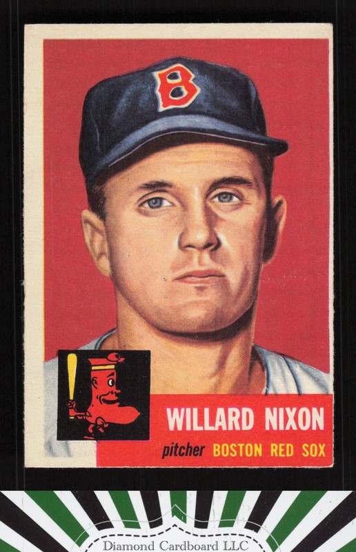 1953 Topps #30 Willard Nixon VGEX d, front