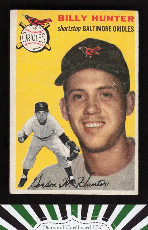 1954 Topps #48 Billy Hunter VG k, front