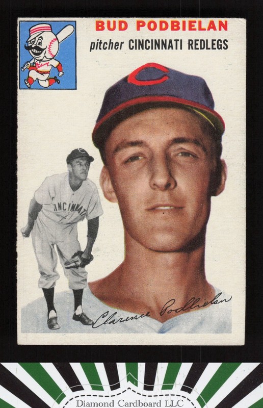 1954 Topps #69 Bud Podbielan VGEX j, front