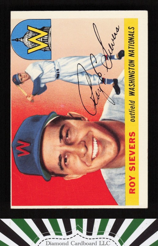 1955 Topps #16 Roy Sievers VGEX m, front