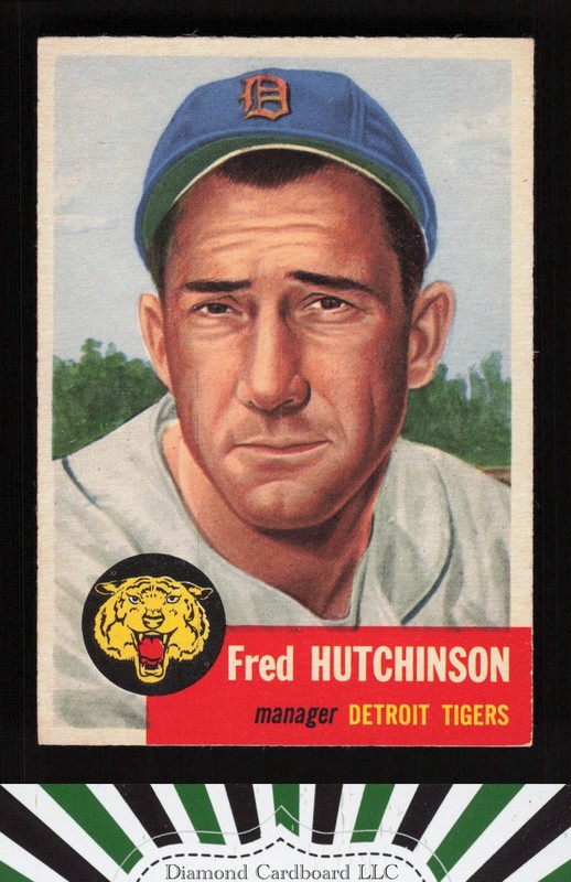 1953 Topps #72 Fred Hutchinson EX+ [GOOD EYE APPEAL] h, front