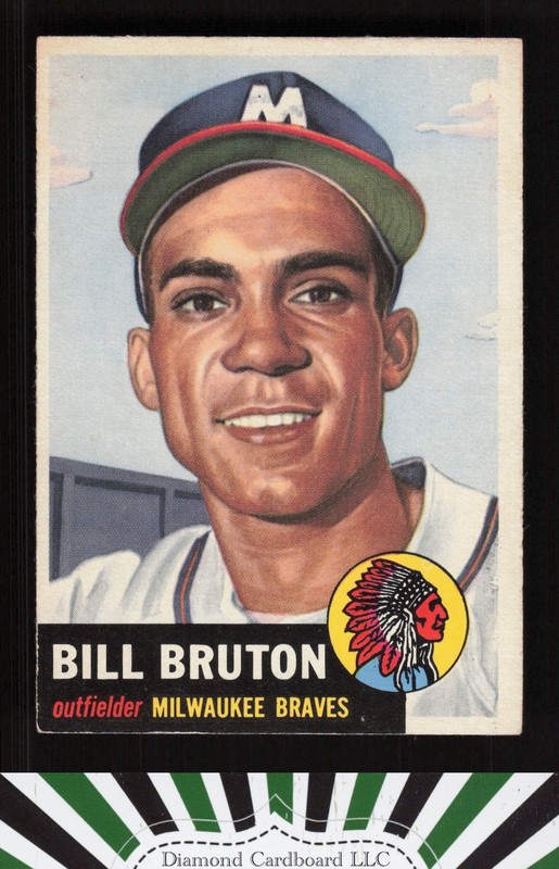 1953 Topps #214 Bill Bruton EXMT i, front