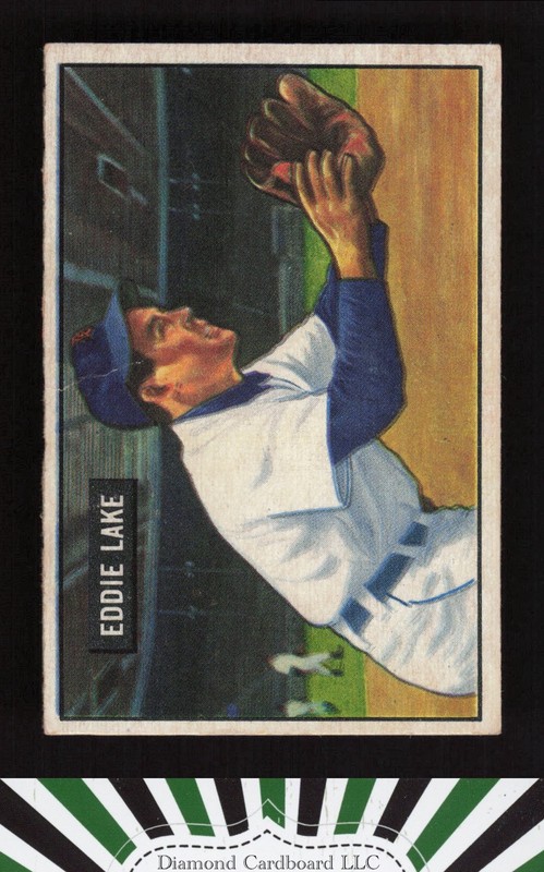 1951 Bowman #140 Eddie Lake VG, front