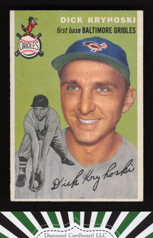 1954 Topps #150 Dick Kryhoski EX f, front