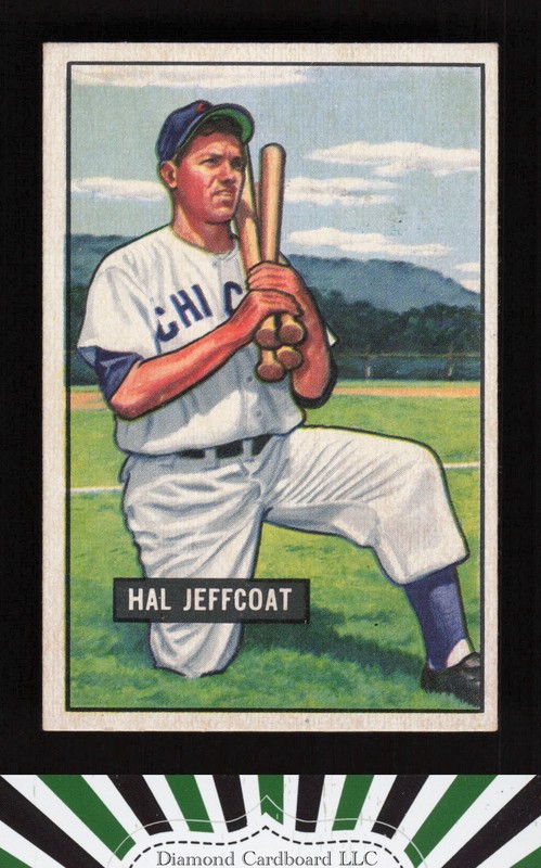 1951 Bowman #211 Hal Jeffcoat EXMT, front