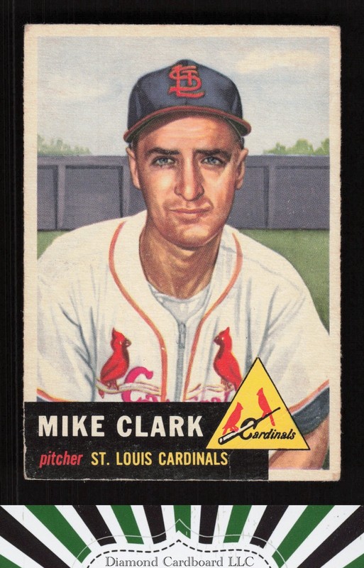 1953 Topps #193 Mike Clark VG [CENTERED] e, front
