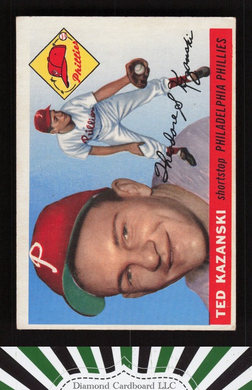 1955 Topps #46 Ted Kazanski VGEX n, front
