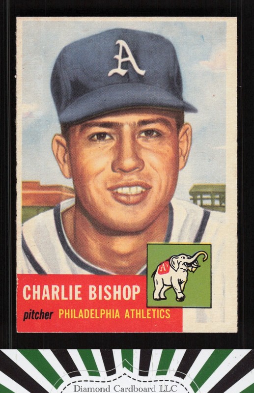 1953 Topps #186 Charlie Bishop EX c, front
