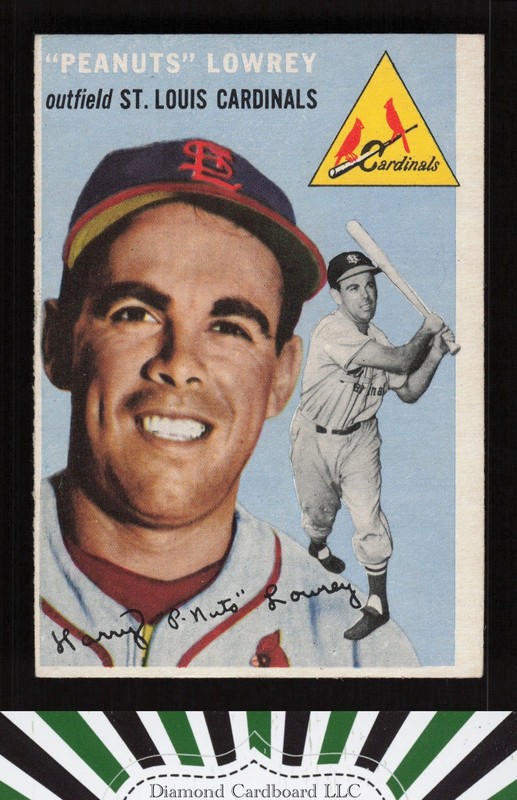 1954 Topps #158 Peanuts Lowrey VGEX d, front