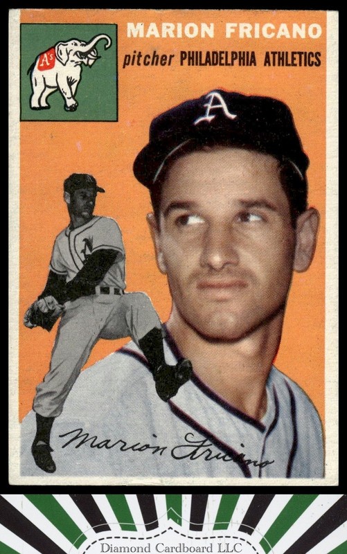 1954 Topps #124 Marion Fricano EX i, front