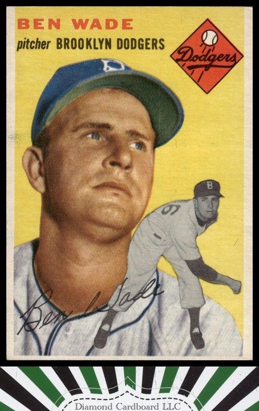 1954 Topps #126 Ben Wade EX f, front