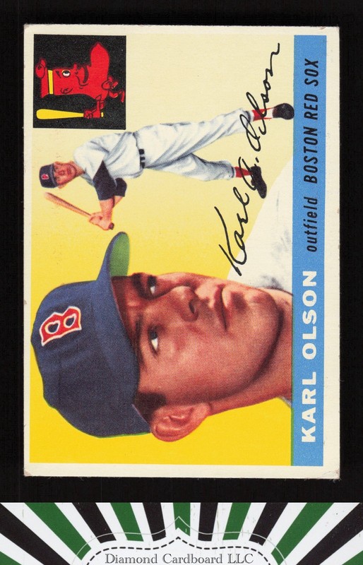 1955 Topps #72 Karl Olson VG k, front