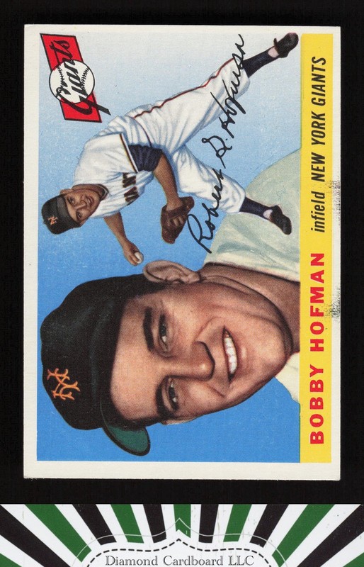 1955 Topps #17 Bobby Hofman EX h, front