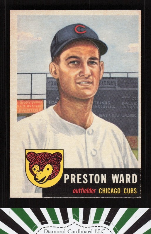 1953 Topps #173 Preston Ward EX f, front
