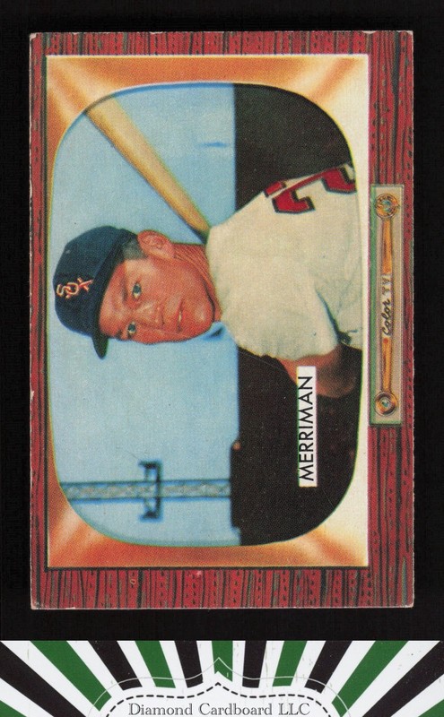1955 Bowman #135 Lloyd Merriman VG, front