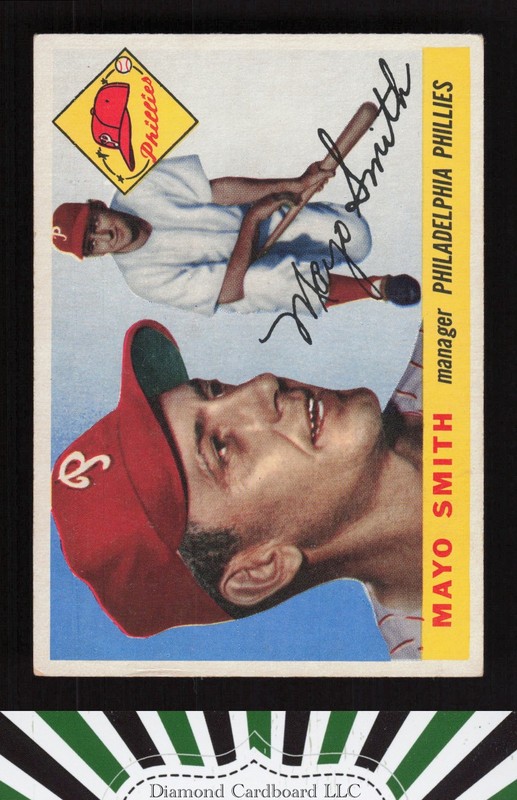 1955 Topps #130 Mayo Smith VG+ [CENTERED] q, front