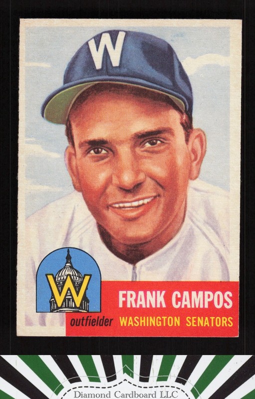 1953 Topps #51 Frank Campos NM j, front
